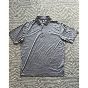 FootJoy 1920 Indian Head Golf Polo Shirt‎ - Gray - XL